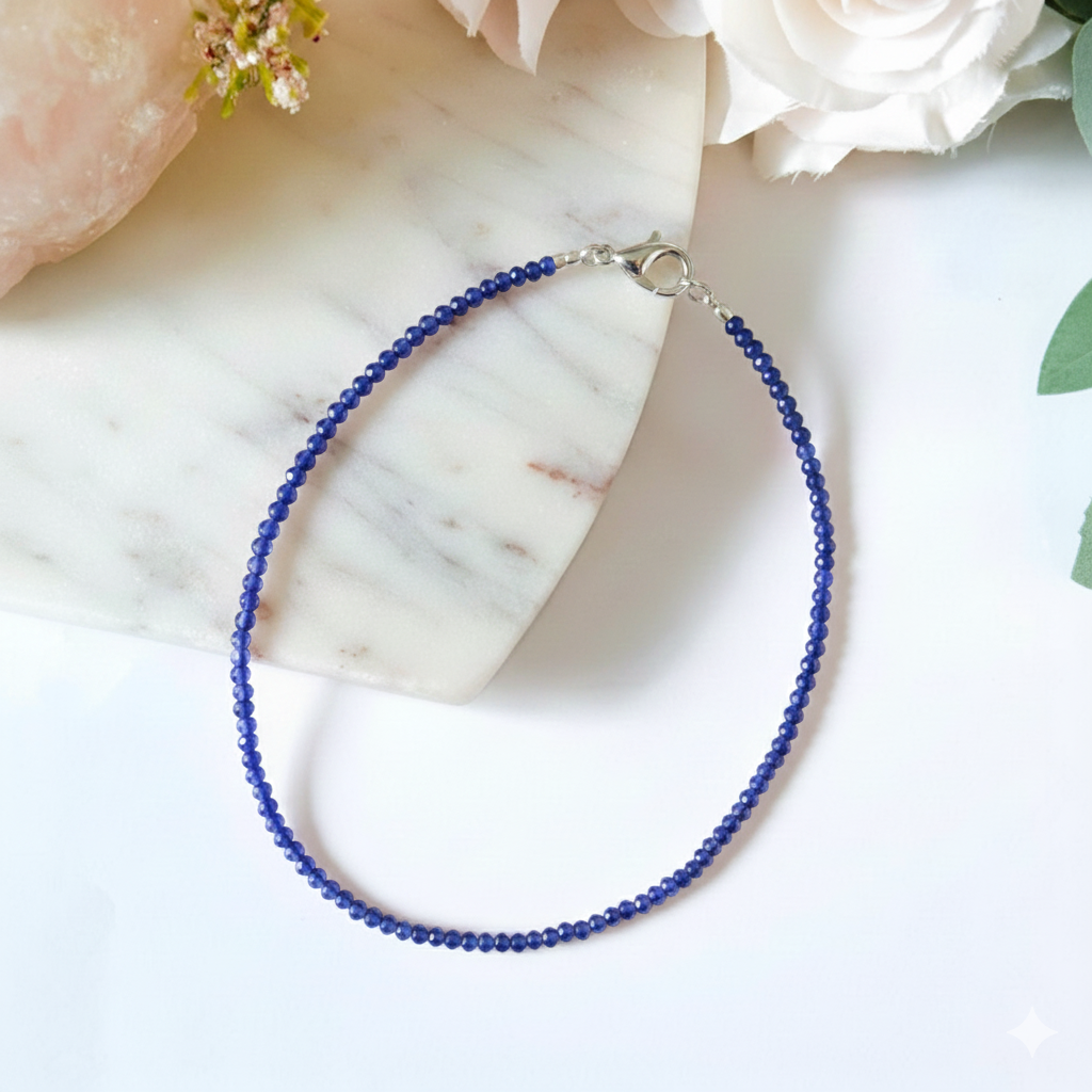 Blue Sapphire Anklet
