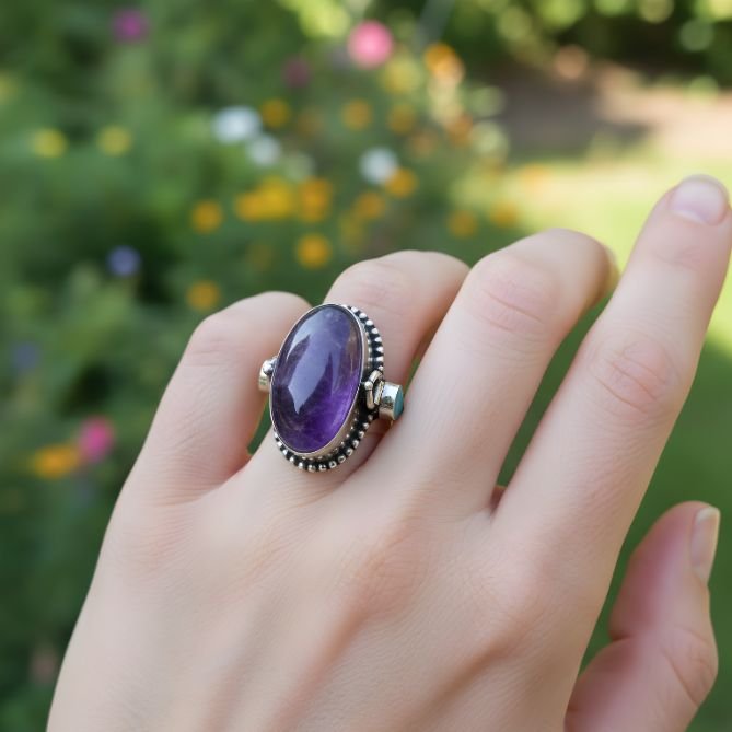 Amethyst Wishing Ring